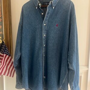 Ralph Lauren Indigo Cotton Shirt